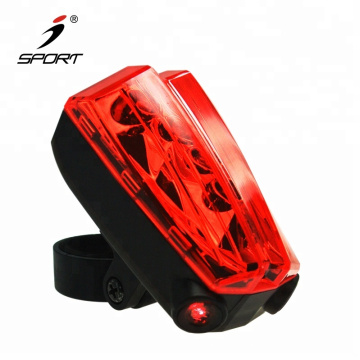 Bateria tamanho AAA laser vermelho 2 luz de bicicleta de marca de faixa 5 luz de bicicleta piscante ultra brilhante